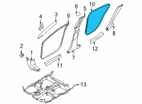 OEM Nissan Sentra Welt-Body Side, Rear LH Diagram - 76924-6LE0A