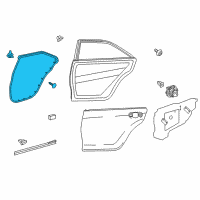 OEM 2015 Toyota Camry Surround Weatherstrip Diagram - 67871-06150