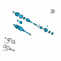 OEM Lexus HS250h Shaft Assembly, Front Drive Diagram - 43410-75011