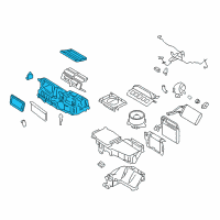 OEM 2009 Lincoln MKZ Evaporator Case Diagram - 6E5Z-19C974-AA