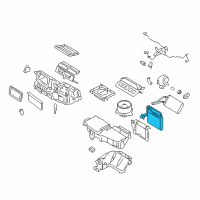 OEM Lincoln Zephyr Evaporator Core Diagram - 6H6Z-19860-BA