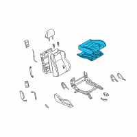 OEM 2006 Nissan 350Z Cushion Assy-Front Seat Diagram - 87300-CD067