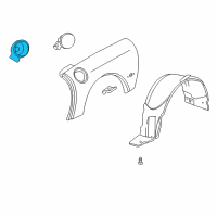 OEM 2000 Chevrolet Corvette Pocket Asm-Fuel Tank Filler Diagram - 10401497