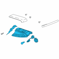 OEM 2019 Kia Stinger Lamp Assembly-Rear Combination Diagram - 92401J5020