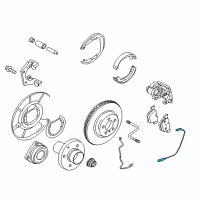 OEM 2009 BMW 750i Brake-Pad Sensor, Rear Diagram - 34-35-6-775-858