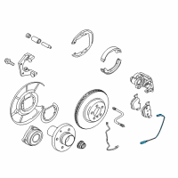 OEM BMW 750Li Brake-Pad Sensor, Rear Diagram - 34-35-6-775-858