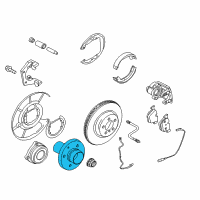 OEM 2017 BMW 550i GT xDrive Drive Flange Hub Diagram - 33-00-6-867-806