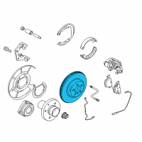 OEM 2015 BMW 740Ld xDrive Brake Disc Diagram - 34116775289