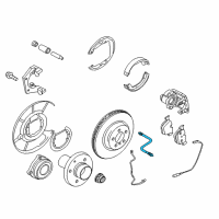 OEM 2013 BMW 740Li xDrive Brake Hose Rear Diagram - 34-32-6-789-263