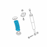 OEM 2016 Chrysler 300 Rear Coil Spring Right Rear Diagram - 5168900AC