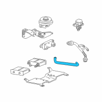 OEM 1999 Mercury Mountaineer Hose Diagram - 1L3Z-9P761-BA