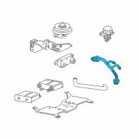 OEM 1995 Ford Explorer EGR Tube Diagram - F57Z-9E470-C