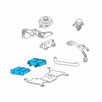 OEM 1999 Mercury Mountaineer Vapor Canister Diagram - F5OZ-9D653-AA