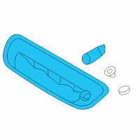 OEM Hyundai Santa Fe Lamp Assembly-High Mounted Stop Diagram - 92700-2B000