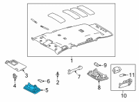 OEM Toyota Corolla Cross Vanity Lamp Diagram - 81340-33170