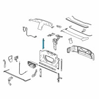 OEM 2005 Chevrolet SSR Cylinder, Roof Retractable Diagram - 88980385