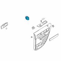 OEM 2010 Lincoln MKX Seat Heat Switch Diagram - 8A1Z-14D694-AA
