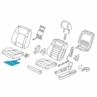 OEM Honda Passport Heater, Left Front Seat Cushion Diagram - 81534-TG7-L41