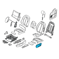 OEM 2021 BMW X2 Switch, Seat Adjustment, Front Passenger Diagram - 61-31-9-276-626