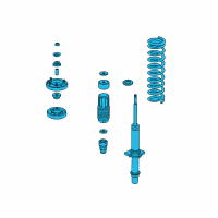 OEM 2001 Acura CL Shock Absorber Assembly, Right Front Diagram - 51601-S3M-A11