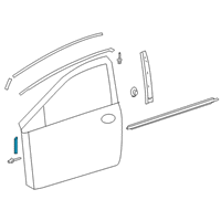 OEM 2021 Toyota Corolla Pillar Molding Diagram - 75752-02010