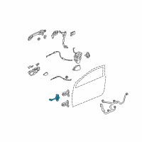 OEM Honda Civic Checker, Left Front Door Diagram - 72380-SVA-A01