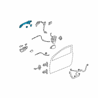 OEM 2009 Honda Pilot Handle Assembly, Driver Side Door (Outer) Diagram - 72180-SNE-C01