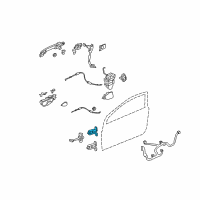 OEM 2004 Honda Civic Hinge, Right Front Door (Upper) Diagram - 67410-S5P-A01ZZ