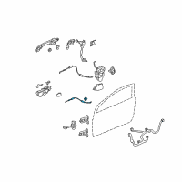 OEM 2008 Honda Civic Cable, Right Front Door Lock Diagram - 72133-SVA-A01