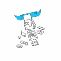 OEM Dodge Panel-Floor Console Diagram - 1BP57XDHAB