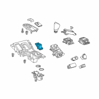 OEM 2015 Lexus NX300h Cover Sub-Assembly, SHIF Diagram - 58808-78010-B0