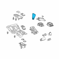 OEM 2020 Lexus RX350 Knob Sub-Assembly, Shift Diagram - 33504-0E180-C0