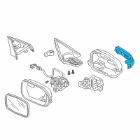 OEM 2008 Acura TSX Light Assembly, Passenger Side Side Turn Diagram - 34300-SEA-013