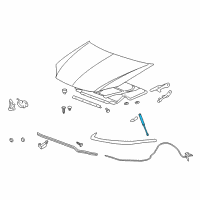 OEM Chevrolet Cobalt Strut Asm-Hood Diagram - 15246900