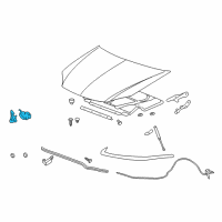 OEM Pontiac Latch Assembly Diagram - 15913930