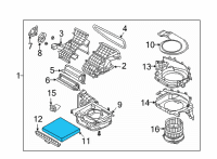 OEM 2022 Hyundai Santa Cruz CABIN AIR FILTER Diagram - L1C79-AC000