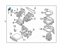 OEM Kia Sorento Mode Actuator Diagram - 97154F2000