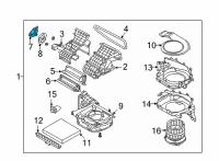 OEM 2022 Hyundai Santa Fe Mode Actuator Diagram - 97154-F2000