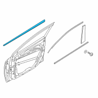 OEM 2021 Hyundai Ioniq Moulding Assembly-Waist Line Front Door, LH Diagram - 87711-G2000