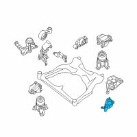 OEM 2012 Nissan Altima Front Engine Mounting Bracket, Driver Side Diagram - 11253-JA11A
