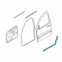 OEM Jeep Grand Cherokee Seal-Front Door Diagram - 55135919AG