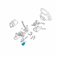 OEM 1998 Ford E-250 Econoline Ignition Switch Diagram - F5TZ-11572-A