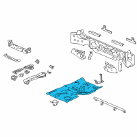 OEM 2015 Acura RDX Panel Set, Rear Floor Diagram - 04655-TX4-A00ZZ