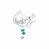 OEM 2008 Hyundai Elantra Engine Room Junction Box Body Assembly Diagram - 91950-1H030