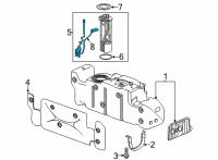 OEM GMC Sierra 2500 HD Fuel Gauge Sending Unit Diagram - 84777080