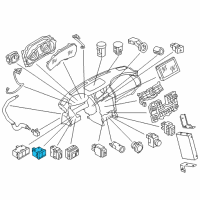 OEM 2019 Nissan Armada Switch Assy-2 Functions Diagram - 251B2-5ZP0A