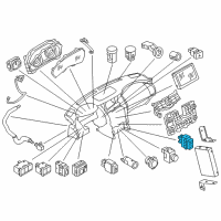 OEM 2013 Infiniti QX56 Seating Switch Assembly Diagram - 25500-1LA0C