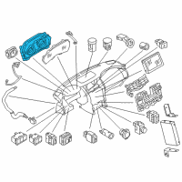 OEM 2017 Infiniti QX80 Speedometer Assembly Diagram - 24820-5ZM1B