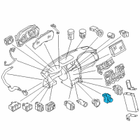 OEM 2010 Infiniti FX35 Switch-A/C Diagram - 25170-JJ51C