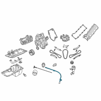 OEM 2006 Dodge Durango Tube-Engine Oil Indicator Diagram - 53021745AA